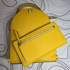 kate spade | Bags | Kate Spade Yellow Backpack And Wallet  display picture 2